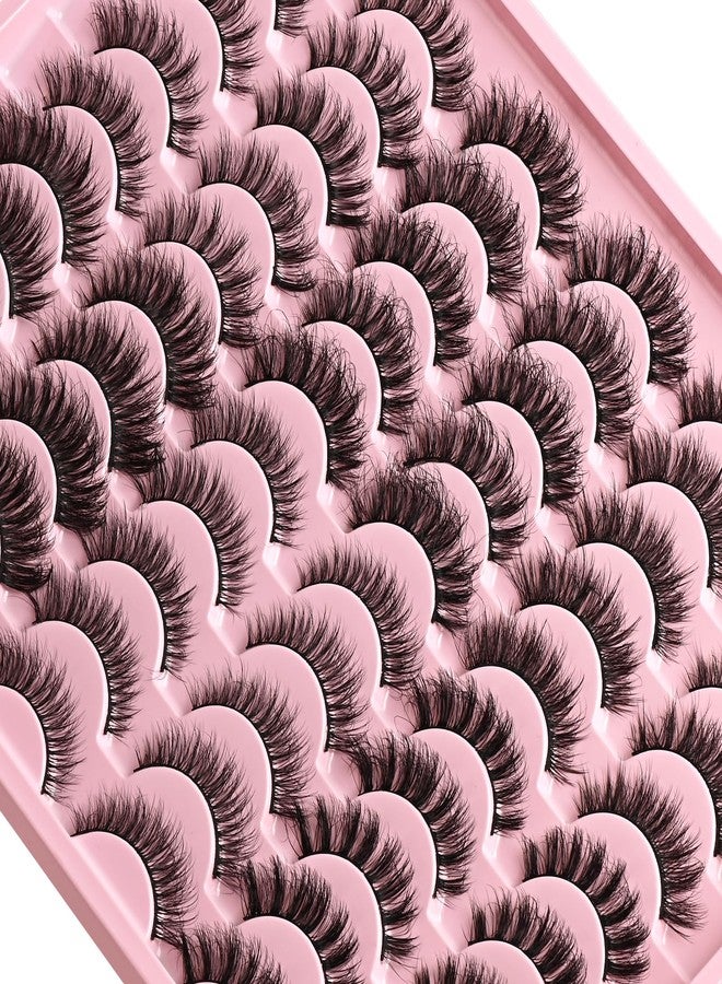 FARRED Lashes Natural False Eyelashes 6 Styles Wispy Strip Lash Pack 30 Pairs Cat Eye Fake Mink Eyelash Strips Short Fluffy Wispies Easy Lashes for Beginners Eye Lash Natural Looking for Daily Makeup - Image 5